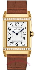 Jaeger LeCoultre Reverso Duetto Duo (YG-Diamonds / Silver / Leather) Q2691420