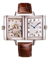 Jaeger LeCoultre Reverso Grande Date (Steel / Silver / Leather) Q3008420