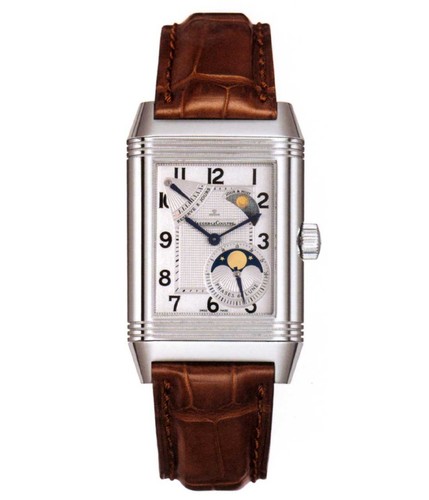 Jaeger LeCoultre Reverso Grande Sun Moon (SS / Silver / Leather) Q3048420