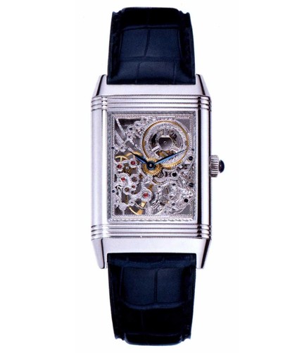 Jaeger LeCoultre Reverso Number One and Two (Platinum / Blue / Leather) Q2166401