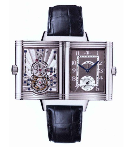 Jaeger LeCoultre Reverso Number One and Two (Platinum / Gray / Leather) Q2176440