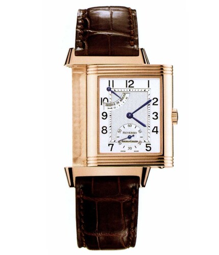 Jaeger LeCoultre Reverso Reserve de Marche (RG / Silver / Leather) Q2702420