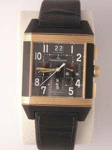Jaeger LeCoultre Reverso Squadra Chronograph GMT Palermo Open (PG-Rubber / Black / Fiber Strap) Q7012471