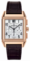 Jaeger LeCoultre Reverso Squadra Chronograph GMT (PG / Silver / Leather) Q7012420