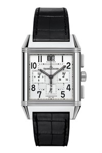 Jaeger LeCoultre Reverso Squadra Chronograph GMT (SS / Silver / Leather) Q7018420