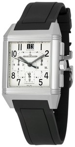 Jaeger LeCoultre Reverso Squadra Chronograph GMT (SS / Silver / Rubber) Q7018620