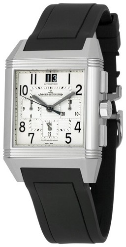 Jaeger LeCoultre Reverso Squadra Chronograph GMT (SS / Silver / Rubber) Q7018620