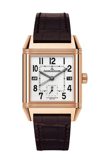 Jaeger LeCoultre Reverso Squadra Hometime (PG / Silver / Leather) Q7002420