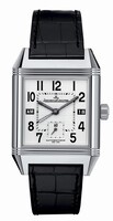 Jaeger LeCoultre Reverso Squadra Hometime (SS / Silver / Leather) Q7008420