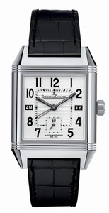 Jaeger LeCoultre Reverso Squadra Hometime (SS / Silver / Leather) Q7008420