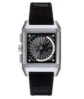 Jaeger LeCoultre Reverso Squadra World Chronograph (Ti / Black / Leather) Q702T470