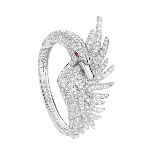 Boucheron Cypris, the swan Bracelet Diamonds