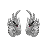 Boucheron Cypris, the swan stud Earrings