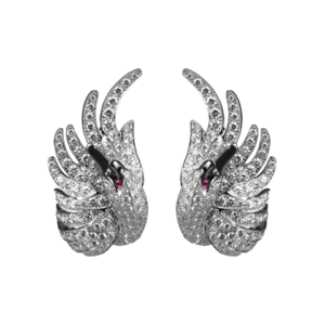 Boucheron Cypris, the swan stud Earrings