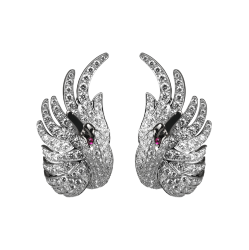 Boucheron Cypris, the swan stud Earrings