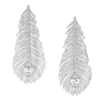 Boucheron Plume de Paon pendant Earrings
