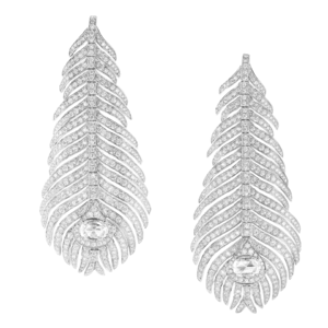 Boucheron Plume de Paon pendant Earrings