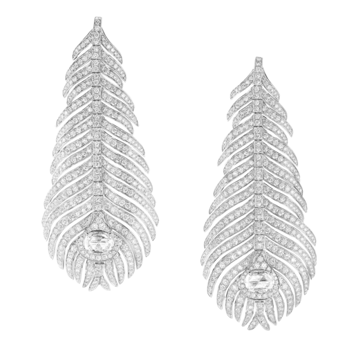Boucheron Plume de Paon pendant Earrings