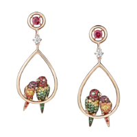 Boucheron Nuri, the cockatoo pendant Earrings