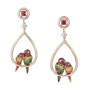 Boucheron Nuri, the cockatoo pendant Earrings