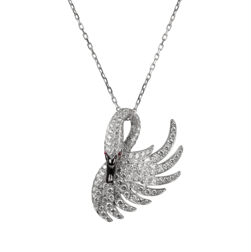 Boucheron Cypris, the swan pendant