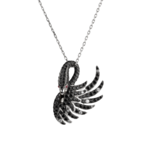 Boucheron Cypris, the black swan pendant