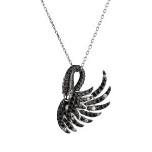 Boucheron Cypris, the black swan pendant