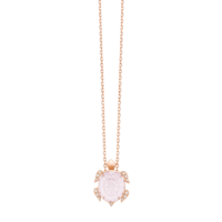 Boucheron Honu, the turtle pendant, pink quartz
