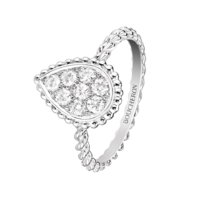 Boucheron Serpent Boheme White Ring Medium Motif