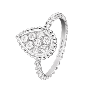 Boucheron Serpent Boheme White Ring Medium Motif