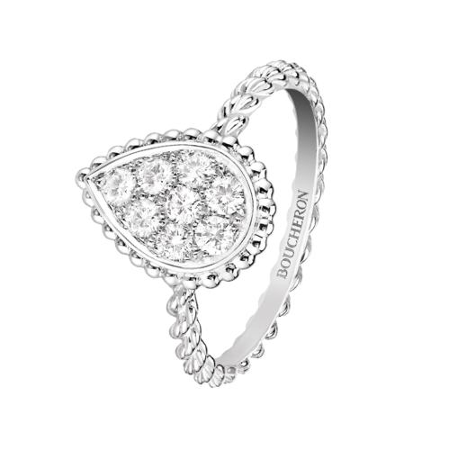 Boucheron Serpent Boheme White Ring Medium Motif