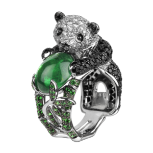 Boucheron Biladom, the Panda Ring Emerald