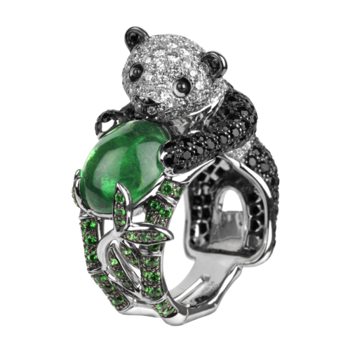 Boucheron Biladom, the Panda Ring Emerald