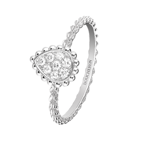Boucheron Serpent Boheme White Ring Small Motif