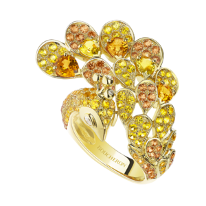 Boucheron Héra, the yellow peacock ring