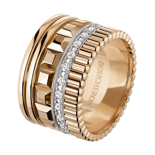 Boucheron Quatre Radiant Edition pink large ring