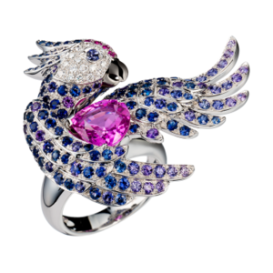 Boucheron Cockatoo Ring Pink sapphire