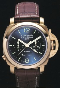 Officine Panerai Panerai Luminor 1950 8 Days Chrono Monopulsante GMT Pink Gold PAM 00277