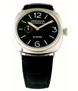 Officine Panerai Panerai Radiomir 8 Days (SS / Black / Leather) PAM 00190