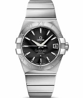 Omega Constellation Brushed Chronometer (SS / Black / Bracelet) 123.10.38.21.01.001