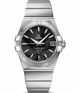 Omega Constellation Brushed Chronometer (SS / Black / Bracelet) 123.10.38.21.01.001