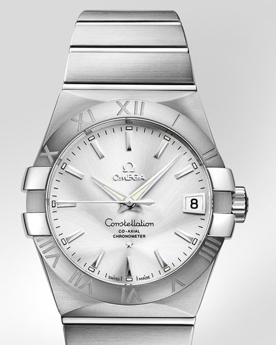 Omega Constellation Brushed Chronometer (SS / Silver / Bracelet) 123.10.38.21.02.001