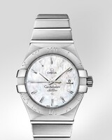 Omega Constellation Brushed Chronometer (SS / White-Mother-of-Pearl / Bracelet) 123.10.31.20.05.001