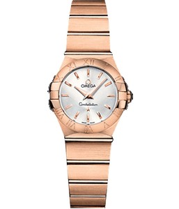 Omega Constellation Brushed Quartz (RG / Silver / Bracelet) 123.50.24.60.02.001