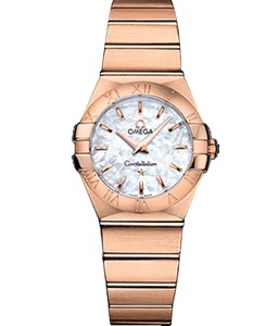 Omega Constellation Brushed Quartz (RG / White-Mother-of-Pearl / Bracelet) 123.50.27.60.05.001
