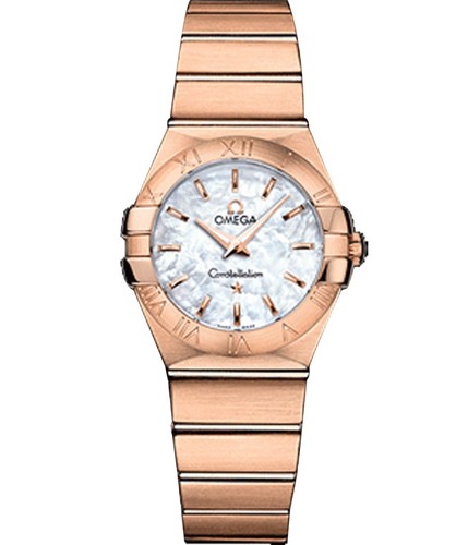 Omega Constellation Brushed Quartz (RG / White-Mother-of-Pearl / Bracelet) 123.50.27.60.05.001