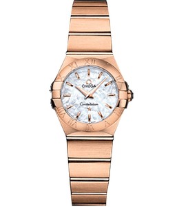 Omega Constellation Brushed Quartz (RG / White-Mother-of-Pearl / Bracelet) 123.50.24.60.05.001