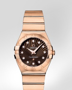 Omega Constellation Brushed Quartz with Diamonds (RG / Brown / Bracelet) 123.50.27.60.63.001