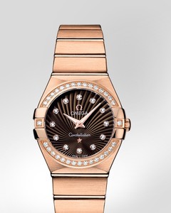 Omega Constellation Brushed Quartz with Diamonds (RG / Brown / Bracelet) 123.55.27.60.63.001