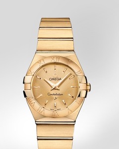 Omega Constellation Brushed Quartz (YG / Champagne / Bracelet) 123.50.27.60.08.001